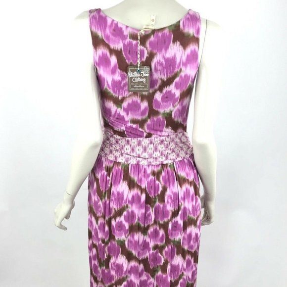 Matilda Jane Dress Purple Floral Stretch NWT - Picture 4 of 8